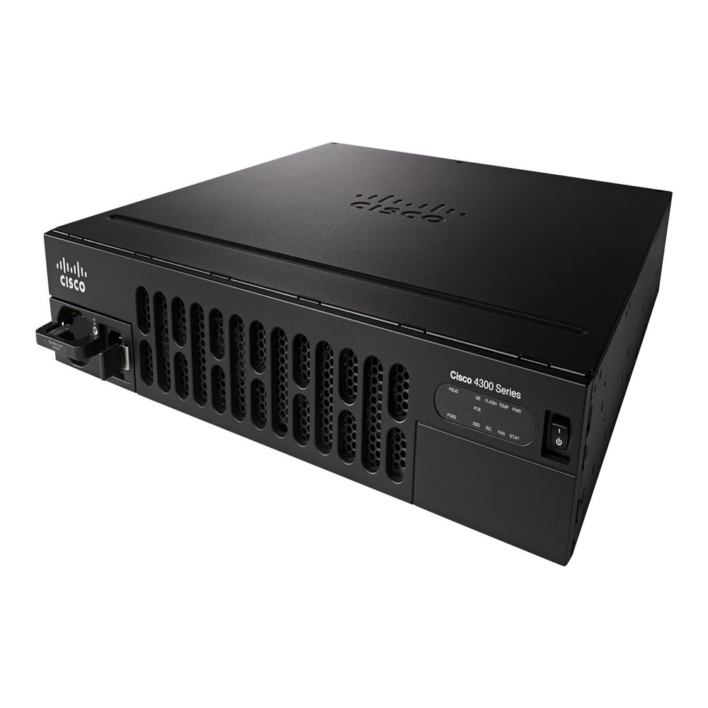Cisco ISR4351-SEC/K9 ISR 4351 Integrated Service Router GigE 3x WAN Ports w/ SEC (Renewed)