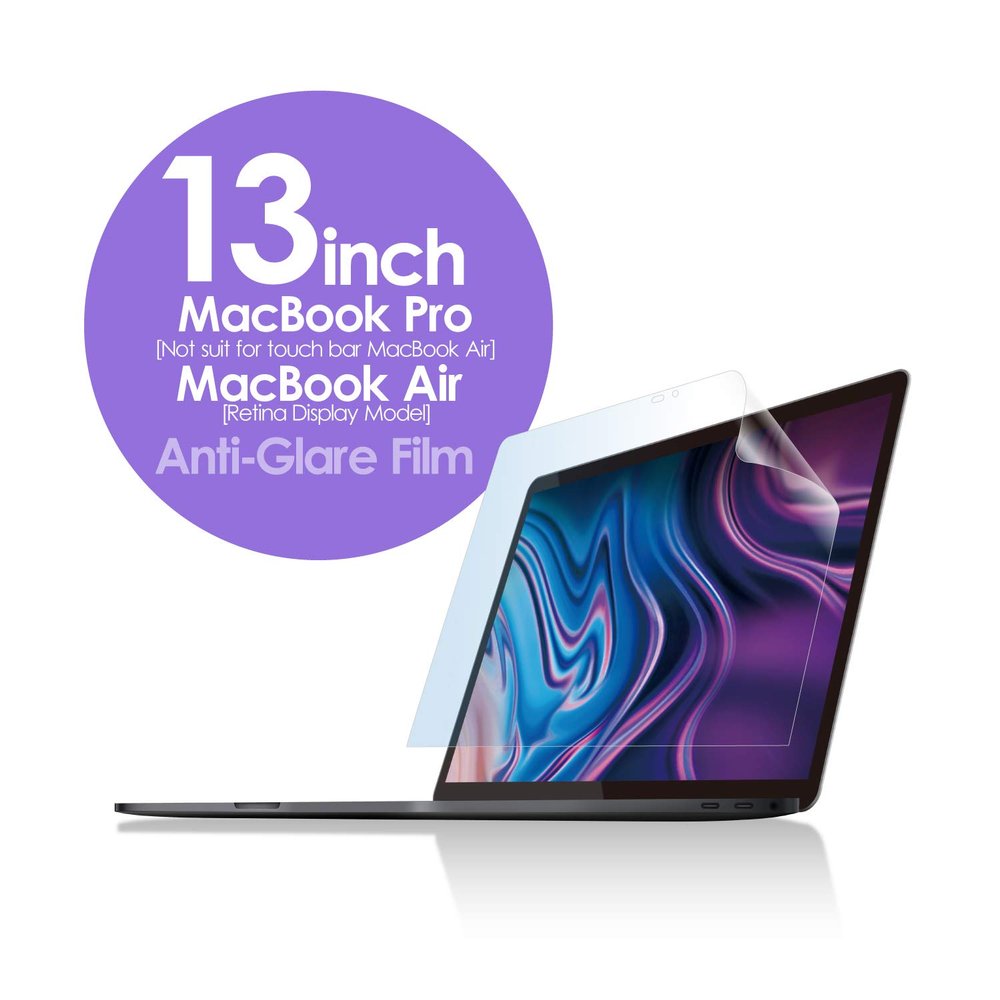 ELECOM Screen Protector Compatible with MacBookAir and 13inch Pro (Non Touch Bar Model), High Definition Fluorine, Super Smooth, Anti-Glare EF-MBAR13FLST