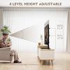 Universal Swivel TV Stand/Base Table Top TV Stand 32 to 65 inch TVs 80 Degree Swivel, 4 Level Height Adjustable, Heavy Duty Tempered Glass Base, Holds up to 88lbs Screens, HT04B-002 view 4