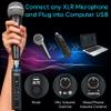 Pyle Microphone XLR-to-USB Signal Adapter - Universal Plug and Play XLR Mic to PC Adaptor for Digital Recording w/ Mix Audio Control, +48V Phantom Power, Headphone Volume, USB Cable - PDUSBPP10 view 2