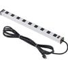 Global Industrial 25" 9 Outlet Aluminum Power Strip with 15-ft Cord ETL/cETL view 1