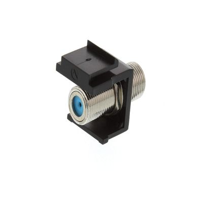 Networx Black F-Type 3GHz Feed Through Keystone Coupler