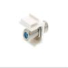 Networx White F-Type 3GHz Feed Through Keystone Coupler view 1