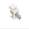 Networx White F-Type 3GHz Feed Through Keystone Coupler view 3