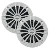 4 x EnrockMarine EM270W 6.5" 2-Way 180-Watt Marine Loudspeakers (White), Enrock Marine-Grade 50Ft. 16-Gauge Tinned Speaker Wire view 2