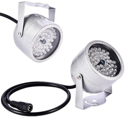 Outdoor Camera IR Lights, DC 12V 1A CCTV IR Night Vision Camera 48 LED Replacement for Electronic Police Snapshot System Traffic Junctions