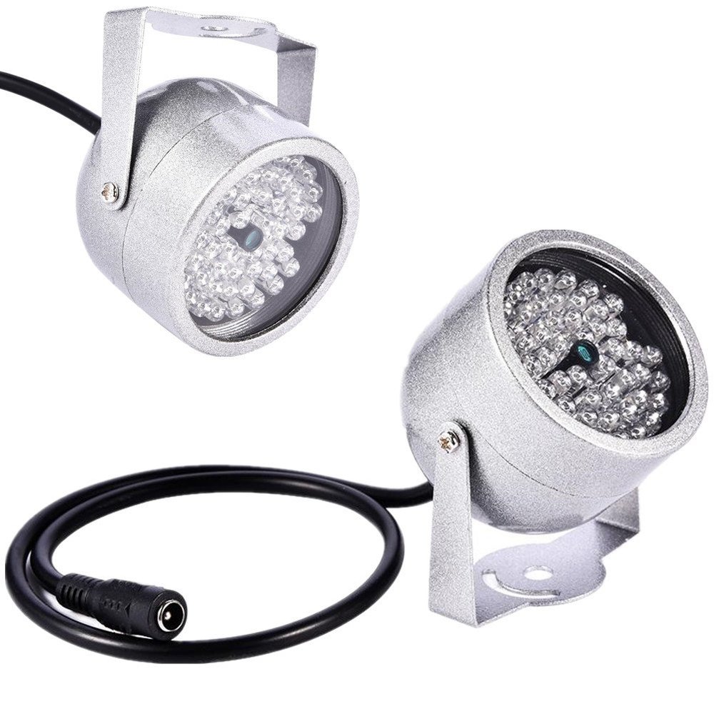 Outdoor Camera IR Lights, DC 12V 1A CCTV IR Night Vision Camera 48 LED Replacement for Electronic Police Snapshot System Traffic Junctions