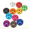 ShineBear 10Pcs M3 Knurled Thumb Nut w/Collar Screw Spacer Washer Aluminum Alloy Multicolor for FPV RC Model Toys Green view 1