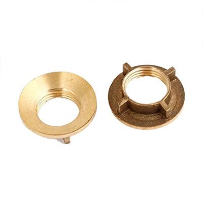 ShineBear Useful 5 Pcs Gold Tone Brass 1/2" PT Threaded Household Water Tap Faucet Nuts