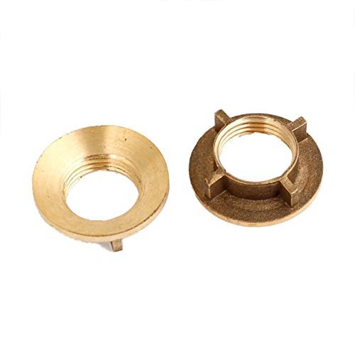 ShineBear Useful 5 Pcs Gold Tone Brass 1/2" PT Threaded Household Water Tap Faucet Nuts