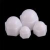 ShineBear M6 M8 M10 M12 White Dome Bolt Nut Protection Caps Cover Hex Hexagon Nuts Cap Nuts Protection Cover Nuts 10pcs - (Size: M6) view 1