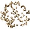 ShineBear 100pcs/lot Brass Knurl Nuts M3 4mm L-4mm OD Metric Threaded Nuts Insert Round Shape view 3