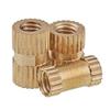 ShineBear 200PCS/ LOT M4 x 4mm Female Brass Inserts Thread Brass Knurled Threaded Insert Embedded Fastener for Tightly Fixing view 3