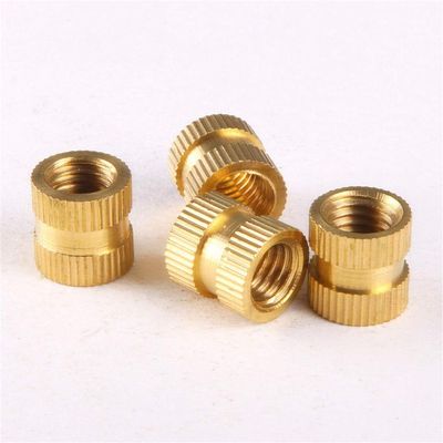 ShineBear 100PCS M445mm OD 5mm Brass Inserts Double Pass Copper Knurl Nut Embedded Fastener