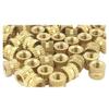 ShineBear MYLB-10Pcs Injection Molding Brass Thread Knurled Inserts Nuts 3mm x 5mm x 4mm view 3