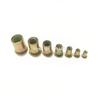 ShineBear 20-200pcs M3 M4 M5 M6 M8 M10 M12 Metric Thread Zinc Plated Carbon Steel Flat Head Rivet Nut Insert knurled Nut Cap Rivnut - (Size: M5 x200pcs) view 2