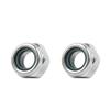 ShineBear 50Pcs DIN985 M3 M4 M5 M6 M8 Galvanized Self-Locking Nut Nylon Lock Nut Locknut Slip Nut - (Size: M6) view 1