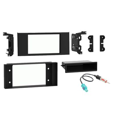 Harmony Audio HA-40EU10 Compatible with Land Rover Range Rover 2003-2012 Factory Stereo to Aftermarket Radio Antenna Adapter Plug and Metra 99-9402B Single Double DIN Radio Dash Kit