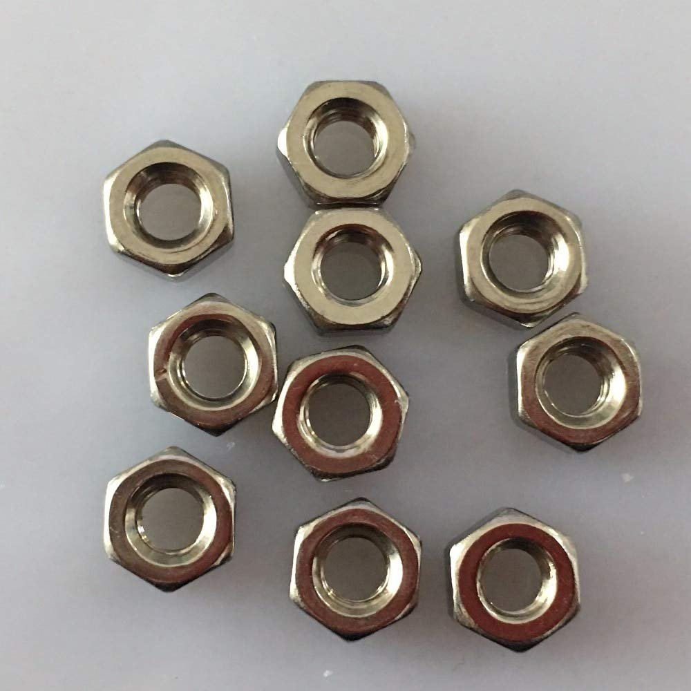 ShineBear 10PCS/LOT YT821 DIN934 M1.6/2/2.5/3/4/5/6 304 Stainless Steel Hexagonal/Hexagon Nut - (Size: M1.6)