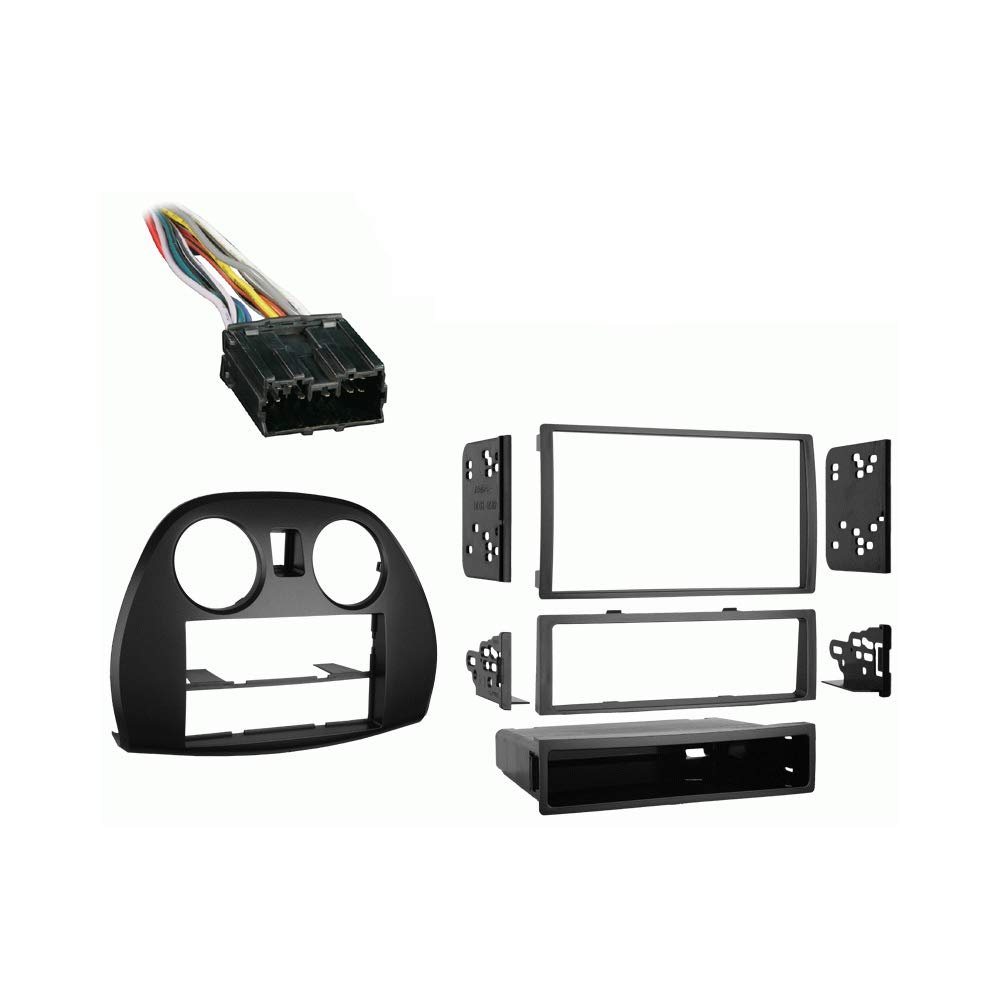 Harmony Audio Compatible with Mitsubishi Eclipse 2006 2007 2008 2009 2010 2011 2012Single or Double DIN Stereo Radio Install Dash Kit
