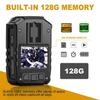 CammPro I826 1296P HD Police Body Camera,128G Memory,Waterproof Body Worn Camera,Premium Portable Body Camera with Audio Recording Wearable,Night Vision,GPS for Law Enforcement view 2