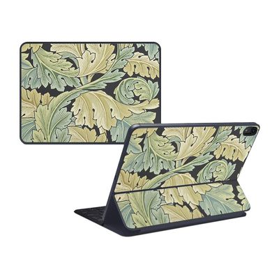 MightySkins Skin Compatible with Apple iPad Pro Smart Keyboard 12.9" (2018) - Acanthus - Protective, Durable and Unique Vinyl Decal wrap Cover - Easy to Apply and Change Styles - Made in The USA