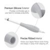 MoKo [2 Pack Silicone Grip Holder Ergo Protective Sleeve Cover Case Accessories Compatible with Apple Pencil 1st / 2nd Generation, Gray & Pink view 3