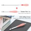 MoKo [2 Pack Silicone Grip Holder Ergo Protective Sleeve Cover Case Accessories Compatible with Apple Pencil 1st / 2nd Generation, Gray & Pink view 4