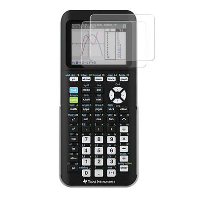 [2 Pack] Tempered Glass Screen Protector, for Texas Instruments TI-84 Plus Ce Graphing Calculator [9H Hardness] 0.33 mm Thick, Impact and Scratch Protection