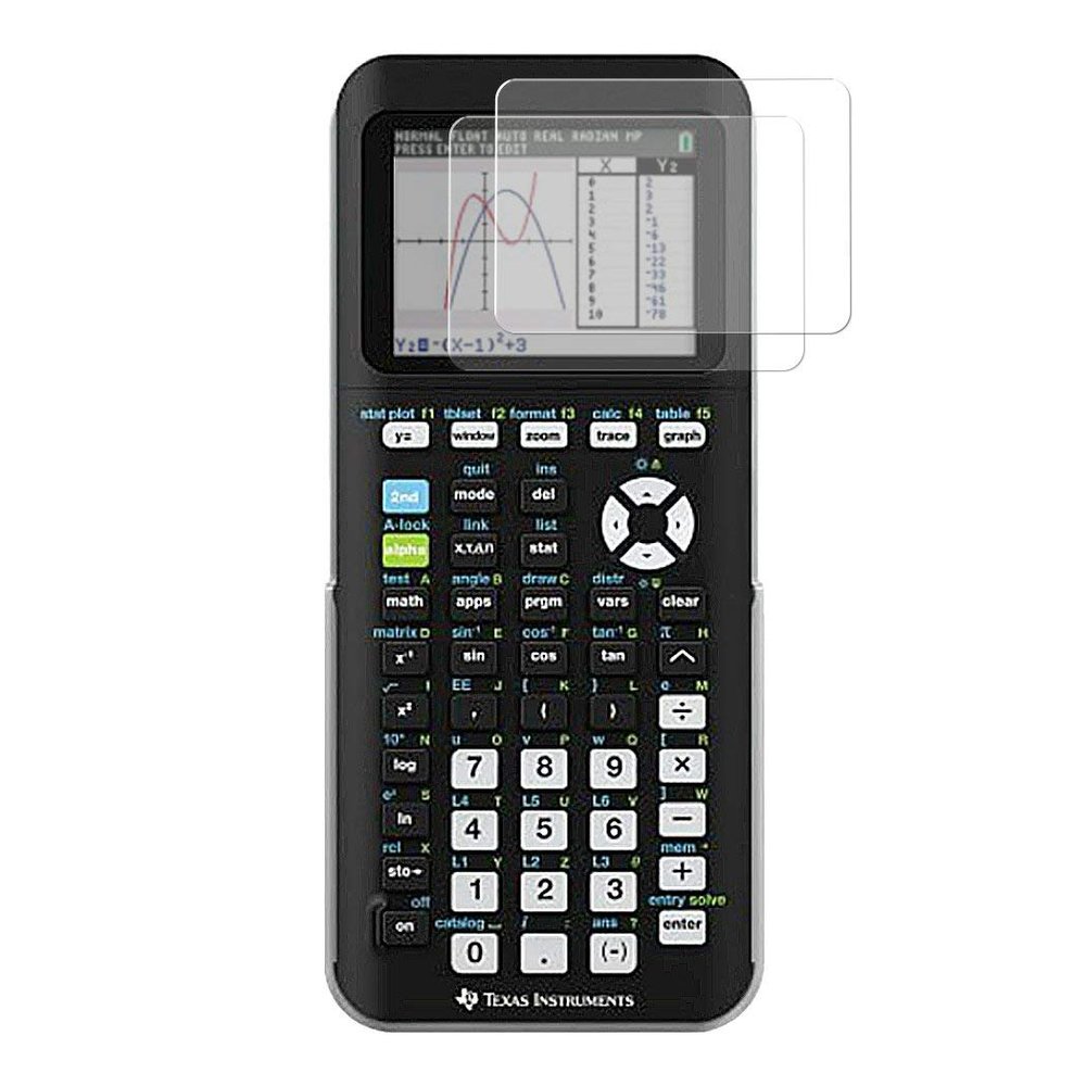 [2 Pack] Tempered Glass Screen Protector, for Texas Instruments TI-84 Plus Ce Graphing Calculator [9H Hardness] 0.33 mm Thick, Impact and Scratch Protection