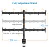 HUANUO Quad Computer Monitor Mount - Heavy Duty LCD Computer 4 Monitor Stand with Full Articulation, Fits Four Screens up to 27 Inches - Each Arm Holds up to 17.6lbs, VESA 75x75-100x100mm view 4
