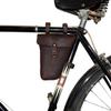 Hide & Drink, Triangular Frame Bag for Bicycle, Bike Tool Pouch, Accessories, Repair Tools Storage Pouch, Biker Essentials, Full Grain Leather, Handmade, Bourbon Brown view 4