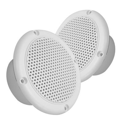 3 Water Resistant Speakers Dual Cone 50 Watts for Marine, RVs, & Hot Tubs Grills Included - Pair
