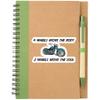 4 Wheels Move The Body 2 Wheels Move The Soul Decal - 5 Inch Full Color Decal for Macbooks or Laptops - Proudly Made in The USA from Adhesive VinylHorse view 4