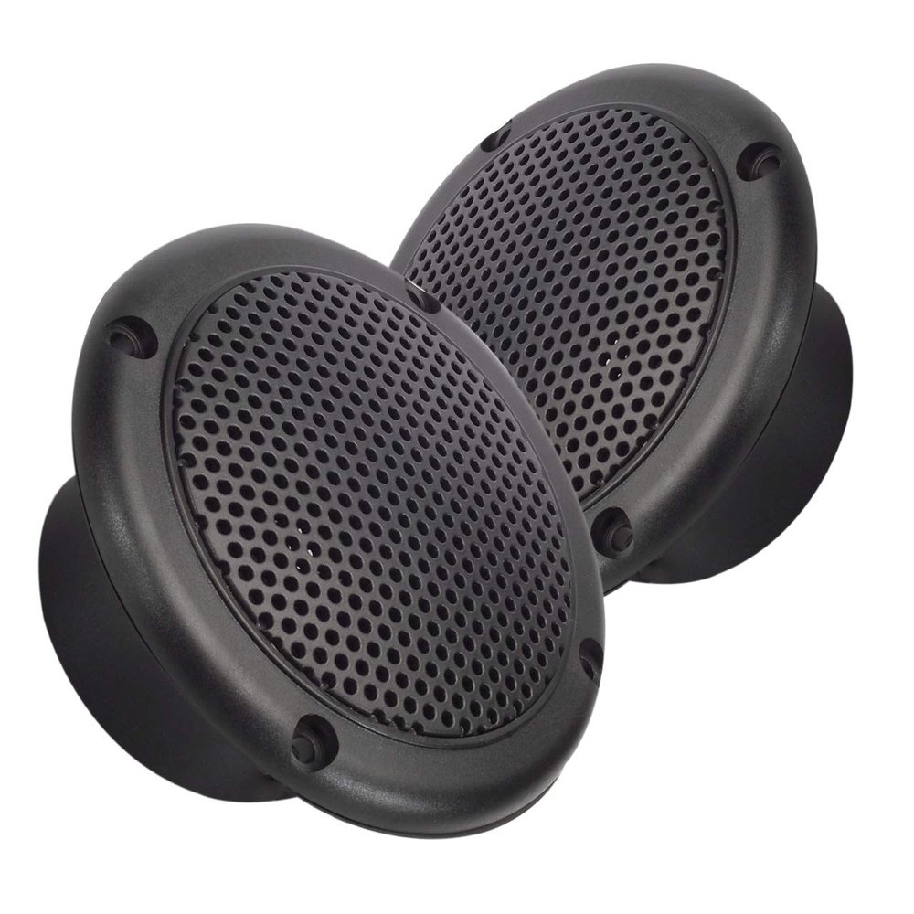 3 Water Resistant Speakers Dual Cone 50 Watts for Marine, RVs, & Hot Tubs Grills Included - Pair