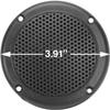3 Water Resistant Speakers Dual Cone 50 Watts for Marine, RVs, & Hot Tubs Grills Included - Pair view 2