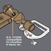 HAZARD 4 2" Photo D-Ring: Optics Strap Adapter Hardware - Black view 4