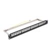 1U 24 Ports FTP Patch Panel Frame Modular Blank Patch Panel Wallmount or Rackmount Blank Keystone Jack Patch Panel view 1