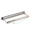 1U 24 Ports FTP Patch Panel Frame Modular Blank Patch Panel Wallmount or Rackmount Blank Keystone Jack Patch Panel view 2