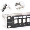1U 24 Ports FTP Patch Panel Frame Modular Blank Patch Panel Wallmount or Rackmount Blank Keystone Jack Patch Panel view 4