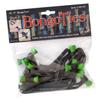 BongoTies GREEN & BLACK "Tree Frog" Bongo Ties - 10 Pack "Style-D" ~ Professional cable ties made of natural rubber and bamboo ~ HANDY TIES FOR CABLES AND OTHER UNRULY ITEMS view 1