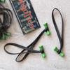 BongoTies GREEN & BLACK "Tree Frog" Bongo Ties - 10 Pack "Style-D" ~ Professional cable ties made of natural rubber and bamboo ~ HANDY TIES FOR CABLES AND OTHER UNRULY ITEMS view 2