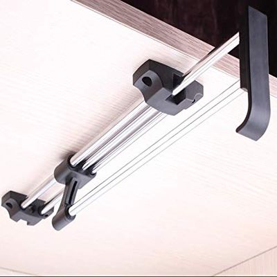 Ochoos Premintehdw Top-Mounted Sliding Pull Out Closet Wardrobe Clothes Hanger Rack - (Color: 25CM Long)
