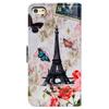 Bcov Case for iPod Touch 7/iPod Touch 6,Bcov Paris Tower Butterfly Wallet Flip Leather Cover Case with Credit Card ID Card Slot Holder Kickstand for iPod Touch 7/6/5 view 3