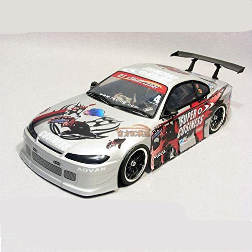 ShineBear 2set/Bag Silvia S15 PVC Painted Body Shell with Wind Tail Lampshade for 1/10 RC Hobby Racing Drift Car - (Color: A and B Each one)
