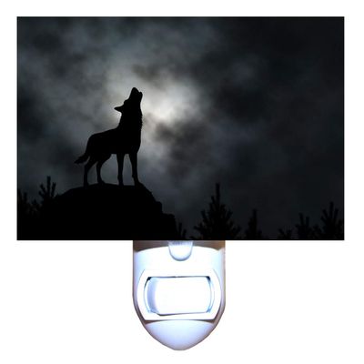 Gotham Decor Misty Moon Wolf Night Light