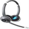 Cisco 562 Headset - Stereo - Black - Wireless - DECT 6.0-300 ft48 kHz - Over-The-Head - Binaural - Supra-aural - Uni-Directional, Electret, Condenser Microphone view 1