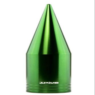 TRUE SPIKE FAT SPIKE GREEN ANTENNA in Heavy Gauge CNC Machined Billet Aluminum Short Compatible with Jeep Wrangler JK Sahara Sport Rubicon Unlimited 07-19 2007-2019
