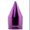 TRUE SPIKE Fat Spike Purple Antenna in Heavy Gauge CNC Machined Billet Aluminum Short Compatible with Chevy Silverado 1500 2500 3500 07-20 view 1