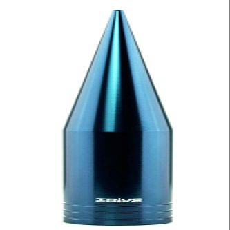 TRUE SPIKE Fat Spike Blue Antenna in Heavy Gauge CNC Machined Billet Aluminum Short Compatible with Ford F150 F250 F350 F450 F550 F650 1997-2025